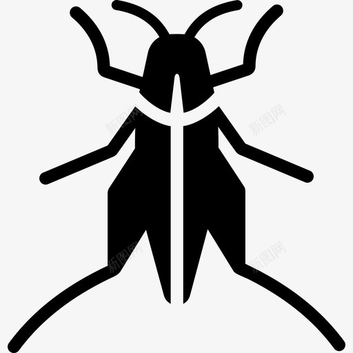 蚱蜢虫子蟋蟀图标svg_新图网 https://ixintu.com 昆虫 虫子 蚱蜢 蝗虫 蟋蟀