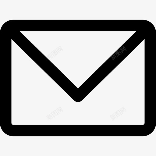 电子邮件ui图标3线性svg_新图网 https://ixintu.com ui图标3 电子邮件 线性