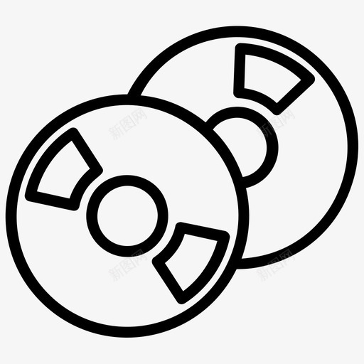 光盘音频磁盘cd图标svg_新图网 https://ixintu.com cd 光盘 磁盘 社交媒体线路图标 视频dvd 音乐光盘 音频磁盘