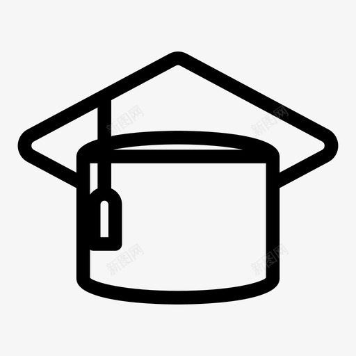 毕业帽学历帽子图标svg_新图网 https://ixintu.com 学历 学校 帽子 毕业帽 砂浆