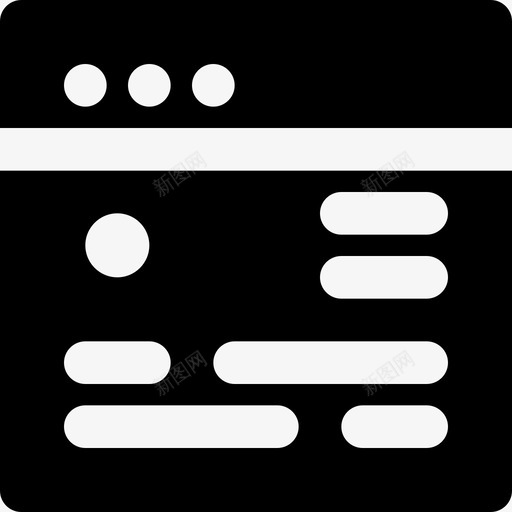 浏览器用户界面15实心图标svg_新图网 https://ixintu.com 实心 浏览器 用户界面15