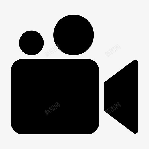 视频录制照相机胶片图标svg_新图网 https://ixintu.com 基本图标所有尺寸 媒体 照相机 电影 胶片 视频录制
