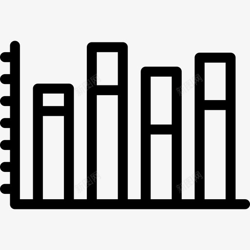 条形图业务管理2线性图标svg_新图网 https://ixintu.com 业务管理2 条形图 线性