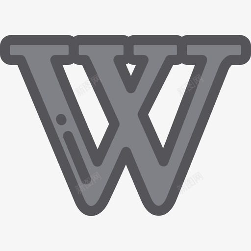 维基百科社交媒体7线性颜色图标svg_新图网 https://ixintu.com 社交媒体7 线性颜色 维基百科