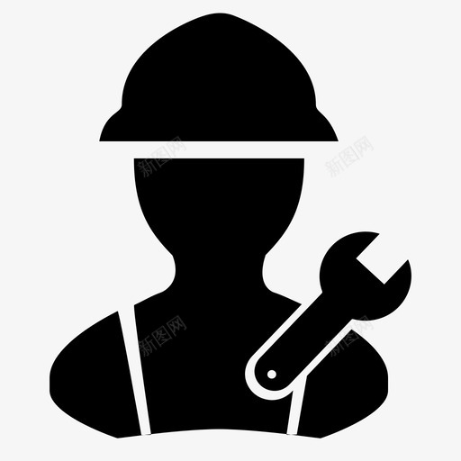 维修工人svg_新图网 https://ixintu.com 维修工人