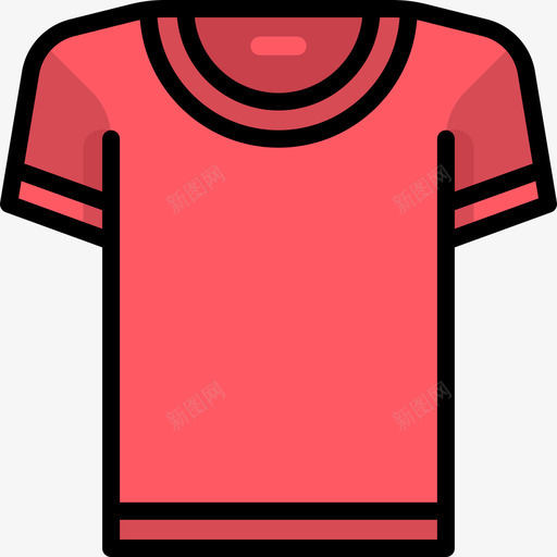 衬衫衣服23线性颜色图标svg_新图网 https://ixintu.com 线性颜色 衣服23 衬衫