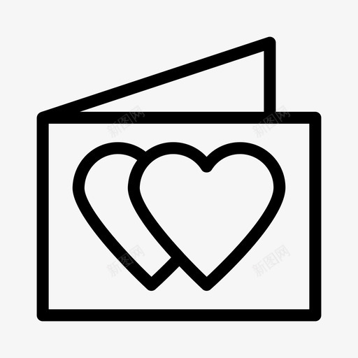 爱情卡请柬婚礼图标svg_新图网 https://ixintu.com 婚礼 爱情卡 爱情和浪漫 请柬