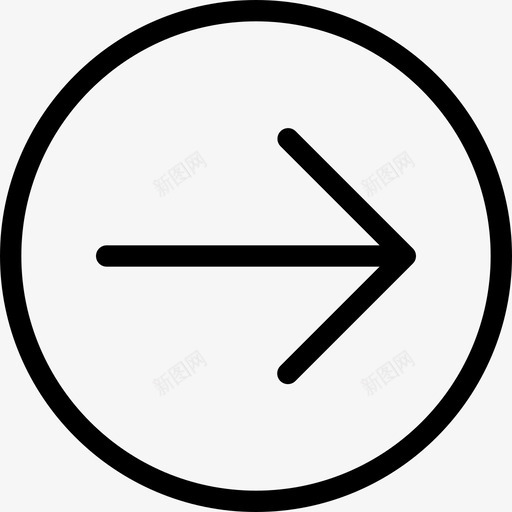 右箭头箭头和用户界面2线性图标svg_新图网 https://ixintu.com 右箭头 箭头和用户界面2 线性