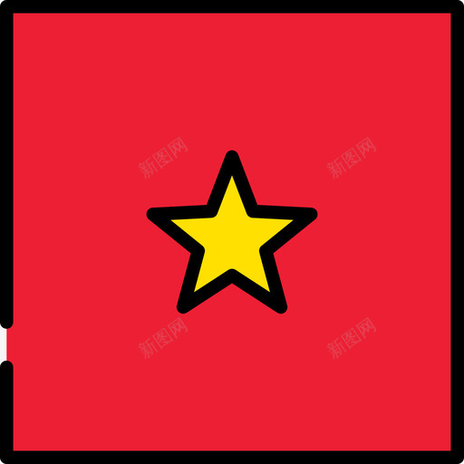 越南国旗收藏3广场图标svg_新图网 https://ixintu.com 国旗收藏3 广场 越南