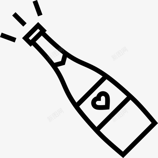 香槟18号婚礼直系图标svg_新图网 https://ixintu.com 18号婚礼 直系 香槟