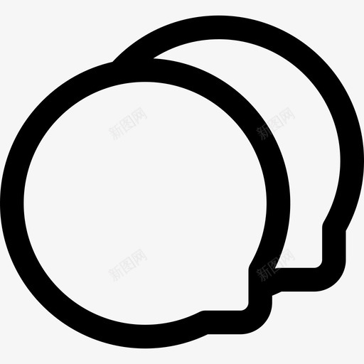 对话聊天和信息传递直截了当图标svg_新图网 https://ixintu.com 对话 直截了当 聊天和信息传递