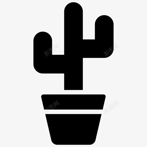 仙人掌仙人掌花肉质植物图标svg_新图网 https://ixintu.com 仙人掌 仙人掌花 多汁植物 杜松花 树莓元素雕文图标 肉质植物