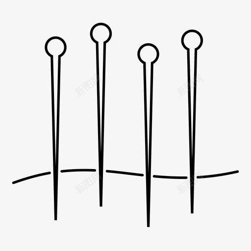 针灸中医健康图标svg_新图网 https://ixintu.com 中医 健康 整体 治疗 针灸
