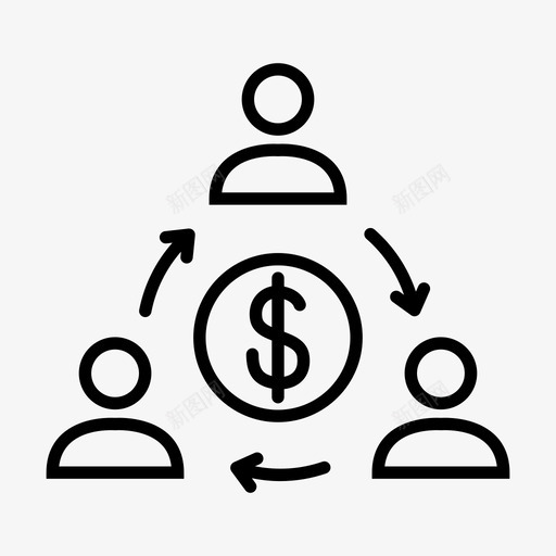 业务团队员工财务图标svg_新图网 https://ixintu.com 业务团队 员工 薪资 财务 财务1