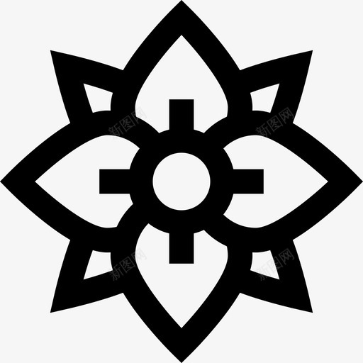 花春季5线形图标svg_新图网 https://ixintu.com 春季5 线形 花