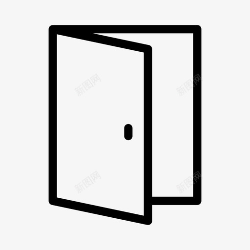 门进入退出图标svg_新图网 https://ixintu.com 打开图标 网络用户图标 进入 退出 门