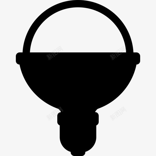 固体科学与设备灯泡图标svg_新图网 https://ixintu.com 固体科学与设备灯泡