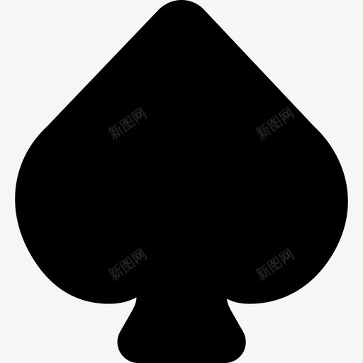 黑桃赌场赌博3实心图标svg_新图网 https://ixintu.com 实心 赌场赌博3 黑桃