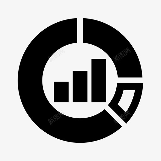 图表分析饼图图标svg_新图网 https://ixintu.com 业务1 分析 图表 报告 统计 饼图