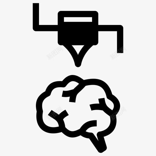 3d打印机3d模型设备图标svg_新图网 https://ixintu.com 3d打印机 3d模型 打印 设备