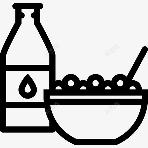 谷类食品和饮料13直系图标svg_新图网 https://ixintu.com 直系 谷类 食品和饮料13