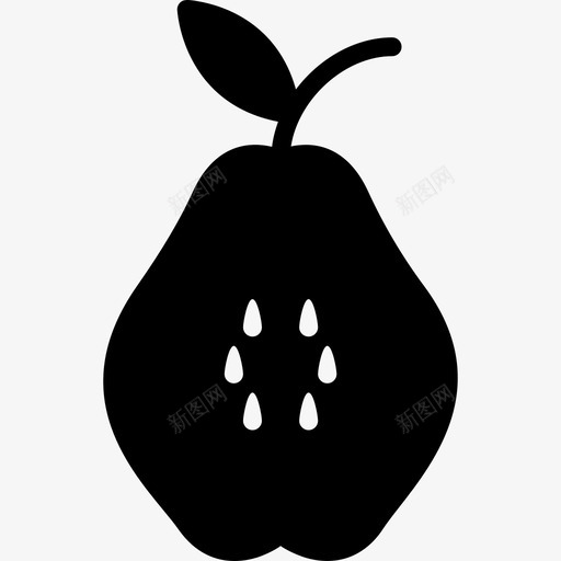 梨美食4填充图标svg_新图网 https://ixintu.com 填充 梨 美食4