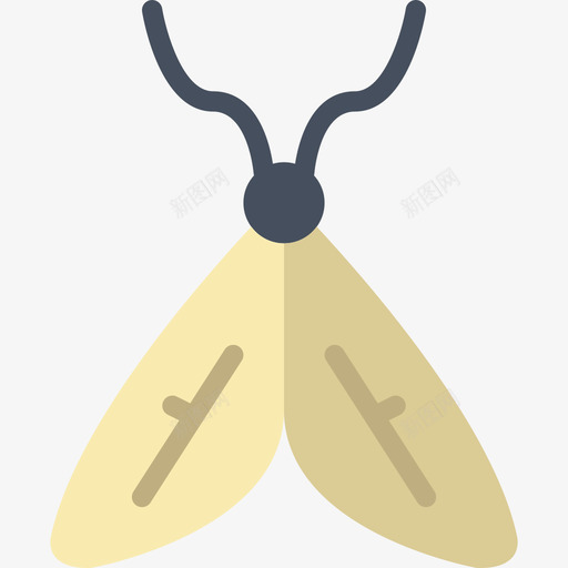 蛾子虫子扁虫图标svg_新图网 https://ixintu.com 扁虫 虫子 蛾子