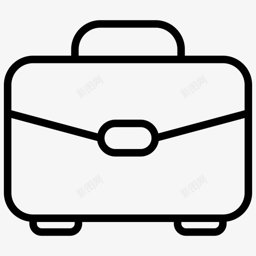 公文包商务职业图标svg_新图网 https://ixintu.com 公文包 办公室 商务 网页设计 职业