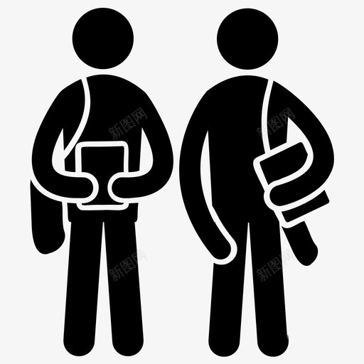 两个学生同班同学同学图标svg_新图网 https://ixintu.com 两个学生 同学 同班同学 大四学生 大学朋友 学校字形图标