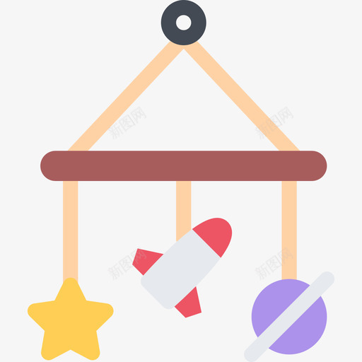 婴儿床玩具学校童年公寓图标svg_新图网 https://ixintu.com 公寓 婴儿床玩具 学校童年