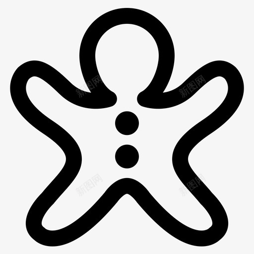蛋糕圣诞节饼干图标svg_新图网 https://ixintu.com 冬季 冬季图标集 圣诞节 蛋糕 食物 饼干