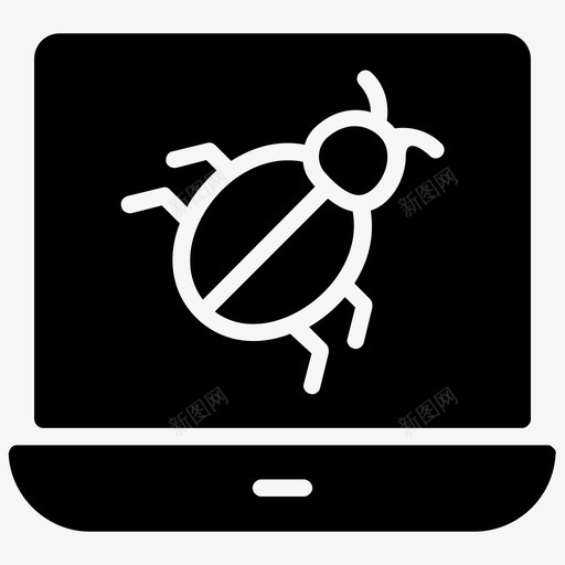 笔记本电脑病毒电脑病毒黑客电脑图标svg_新图网 https://ixintu.com 电脑病毒 笔记本电脑病毒 笔记本电脑螨虫 网络抢劫 腐败软件 黑客字形图标 黑客电脑