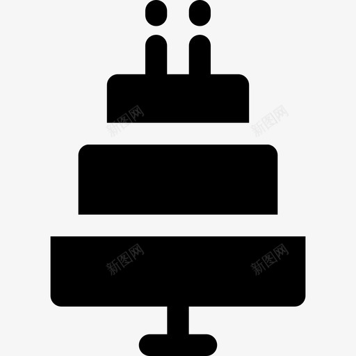 婚礼蛋糕甜点2馅图标svg_新图网 https://ixintu.com 婚礼蛋糕 甜点2 馅