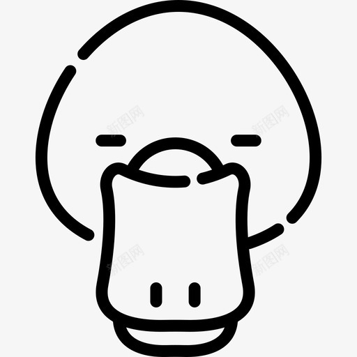 鸭嘴兽澳大利亚2直系图标svg_新图网 https://ixintu.com 澳大利亚2 直系 鸭嘴兽