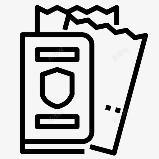 护照证件身份证图标svg_新图网 https://ixintu.com 国际 护照 旅游 证件 身份证