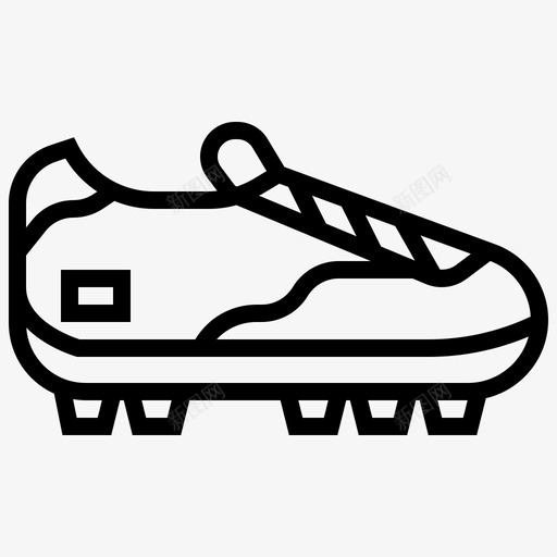 鞋运动足球服装图标svg_新图网 https://ixintu.com 服装 足球 足球线 鞋运动