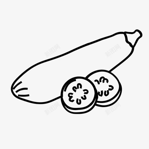 青南瓜南瓜小南瓜图标svg_新图网 https://ixintu.com 南瓜 小南瓜 青南瓜