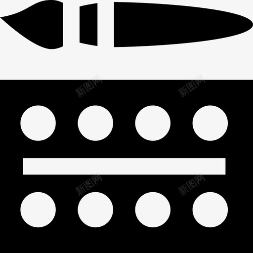 水彩绘画工具3填充图标svg_新图网 https://ixintu.com 填充 水彩 绘画工具3