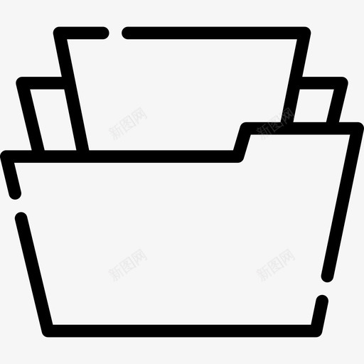 文件夹电子和web元素集合4线性图标svg_新图网 https://ixintu.com 文件夹 电子和web元素集合4 线性