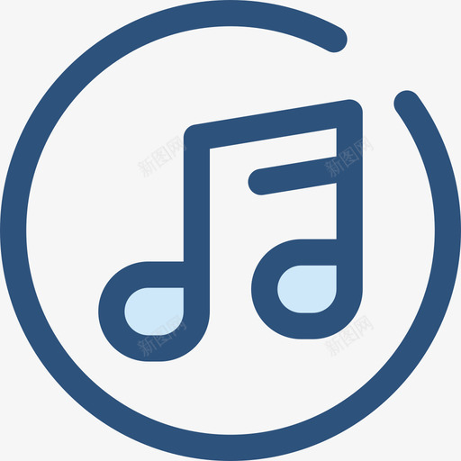 Itunes徽标3蓝色图标svg_新图网 https://ixintu.com Itunes 徽标3 蓝色