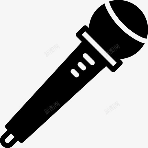 麦克风新闻媒体2填充图标svg_新图网 https://ixintu.com 填充 新闻媒体2 麦克风