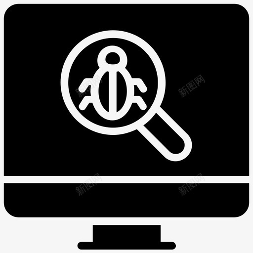 错误检测错误跟踪笔记本电脑病毒图标svg_新图网 https://ixintu.com 病毒搜索 笔记本电脑病毒 系统跟踪 网络抢劫 错误检测 错误跟踪 黑客字形图标