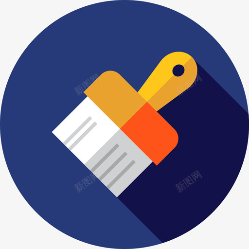 油漆刷diy工具2扁平图标svg_新图网 https://ixintu.com diy工具2 扁平 油漆刷