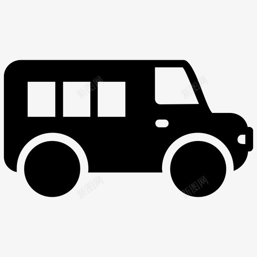 公共汽车长途汽车公共交通图标svg_新图网 https://ixintu.com 公共交通 公共汽车 旅行 车辆 运输字形图标 长途汽车