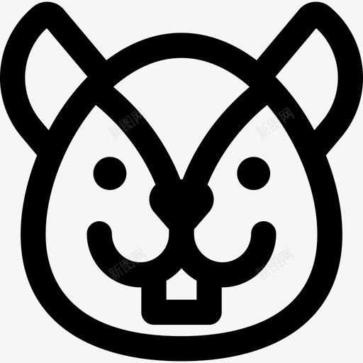 松鼠动物23直系图标svg_新图网 https://ixintu.com 动物23 松鼠 直系