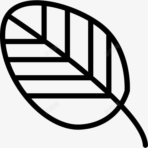 叶自然3线状图标svg_新图网 https://ixintu.com 叶 线状 自然3