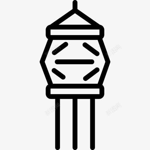 排灯管印度3线性图标svg_新图网 https://ixintu.com 印度3 排灯管 线性