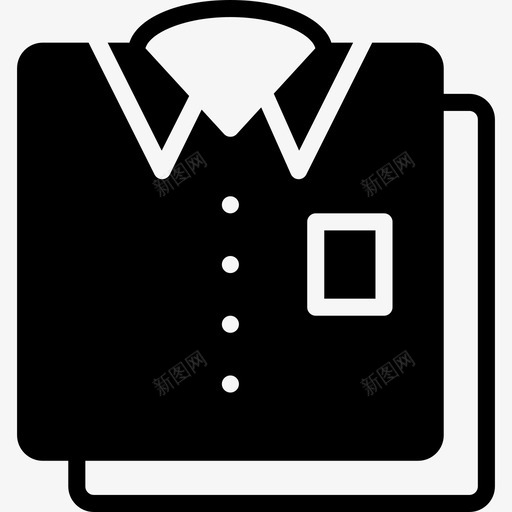 衬衫男装2填充图标svg_新图网 https://ixintu.com 填充 男装2 衬衫