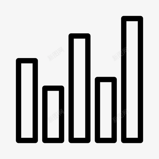 图表分析财务图标svg_新图网 https://ixintu.com 分析 图表 增长 网络用户图标 财务