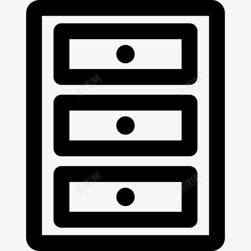 书柜家居用品15直线型图标svg_新图网 https://ixintu.com 书柜 家居用品15 直线型